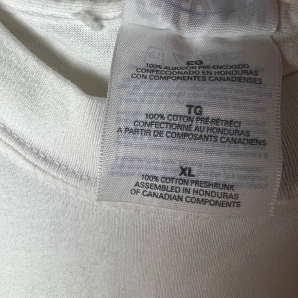 Gildan Activewear SAC 25 years White Gold Black Short Sleeve T-shirt Adult XL - Picture 8 of 11